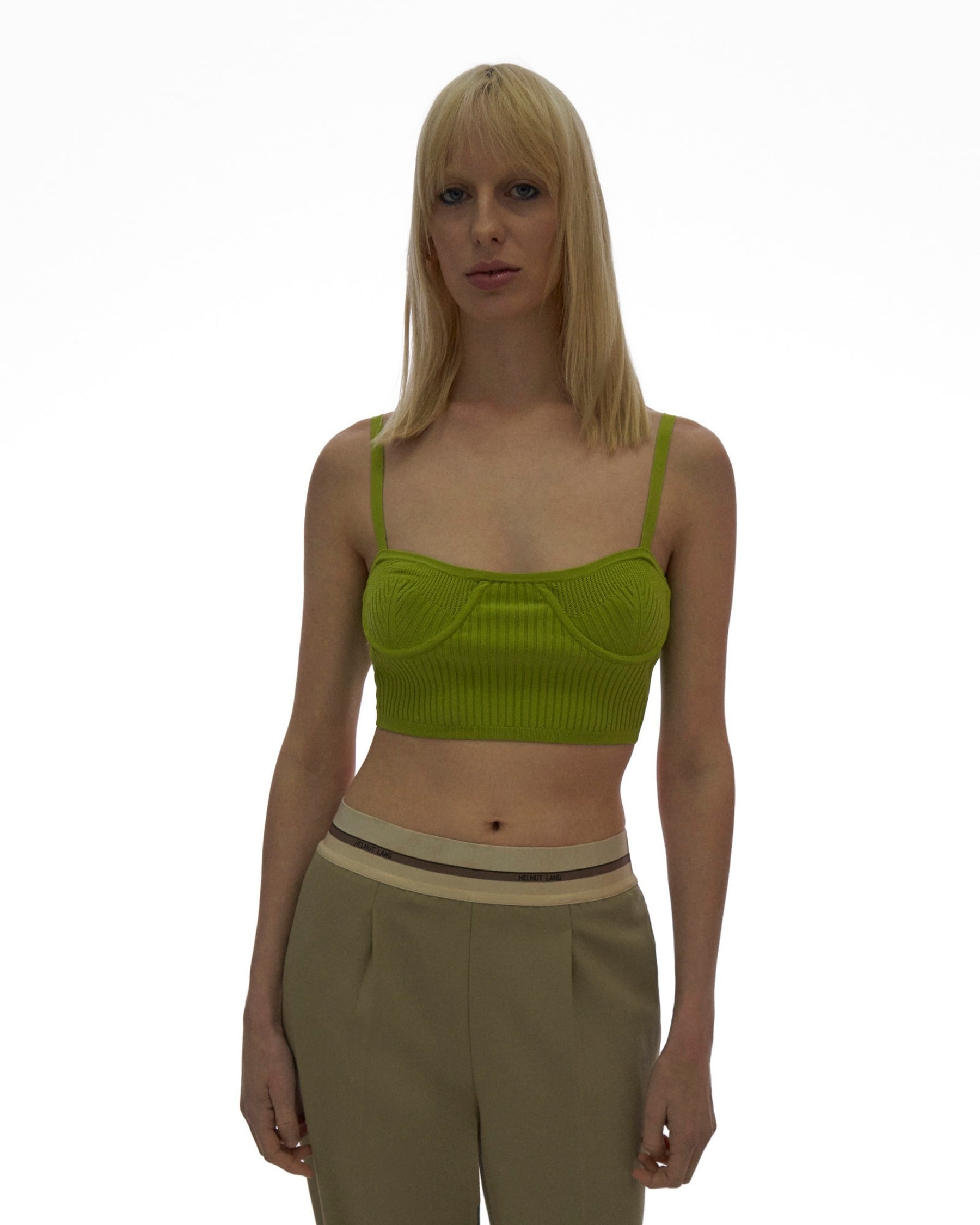 RIB EYELET BRALETTE - 3