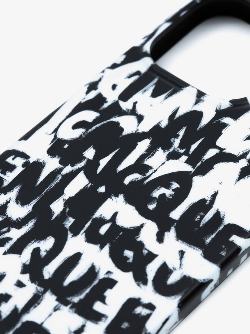 Mcqueen Graffiti Iphone 13 Pro Cover in Black/white - 4