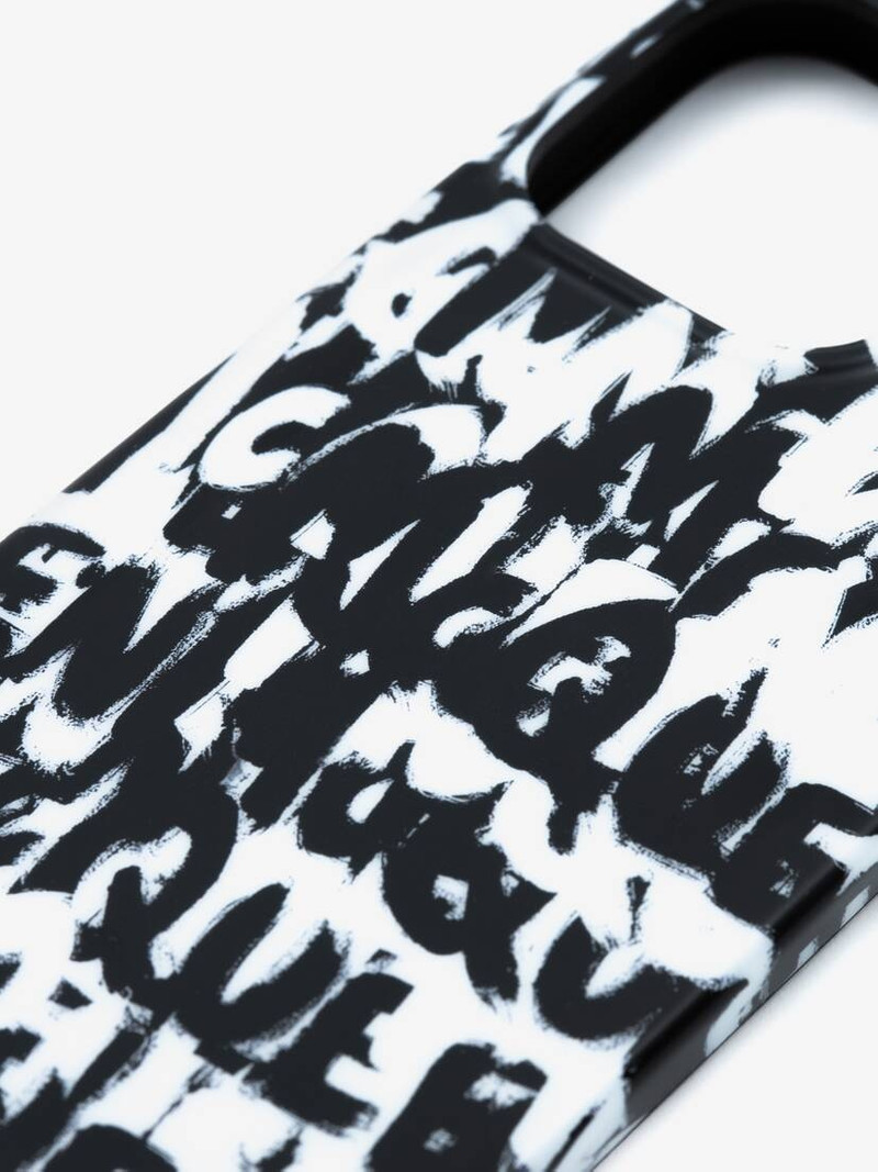 Mcqueen Graffiti Iphone 13 Pro Cover in Black/white 4