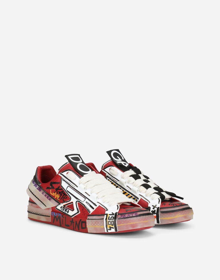 Painted calfskin Portofino sneakers - 2