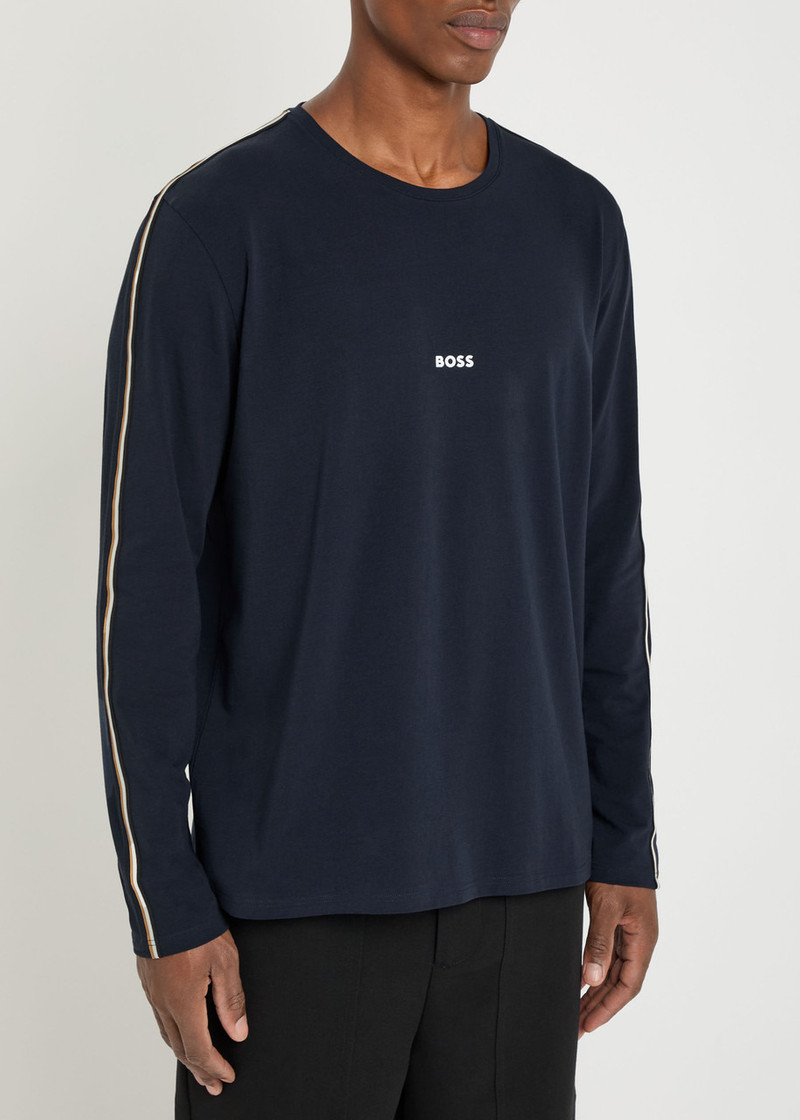 BOSS Boss Unique Logo Stretch-cotton T-shirt outlook