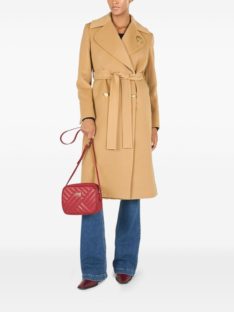 Roberto Cavalli quilted logo shoulder bag outlook