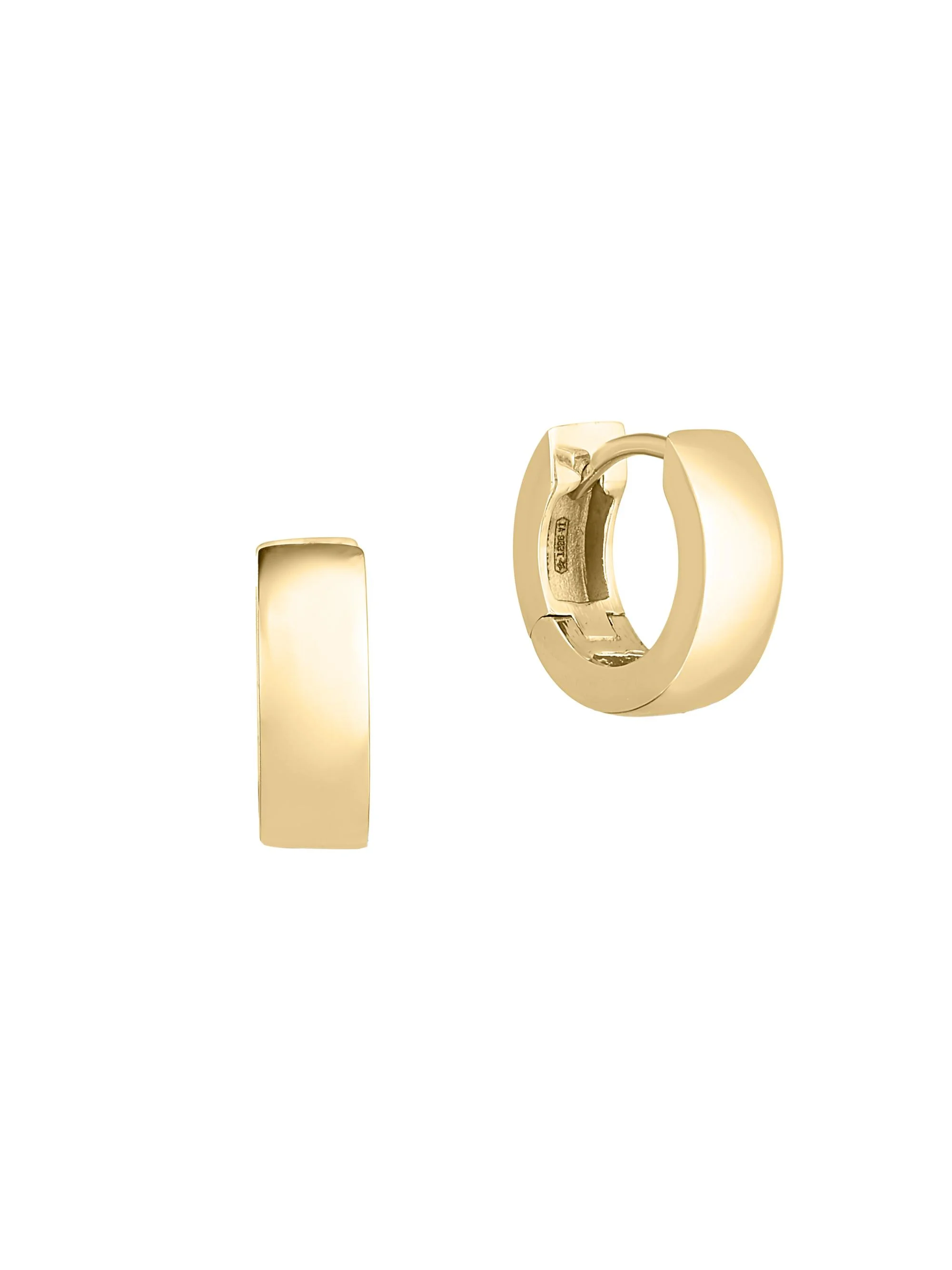 Women's 18K Yellow Gold Huggie Hoop Earrings - Yellow Gold - 1