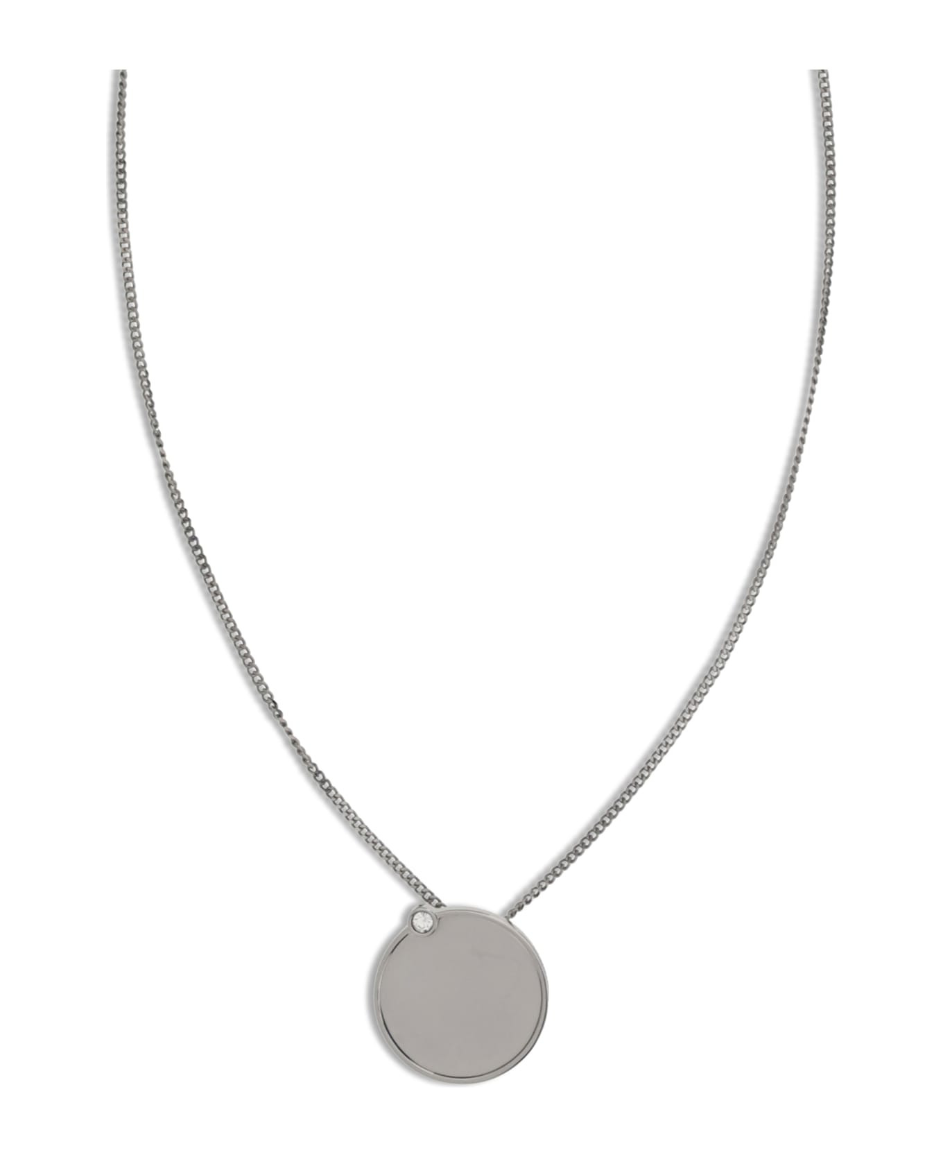 Necklace With Round Plaque - 3