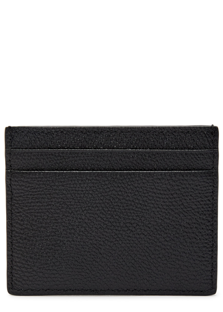 Valentino Garavani Vlogo Grained Leather Card Holder - 2
