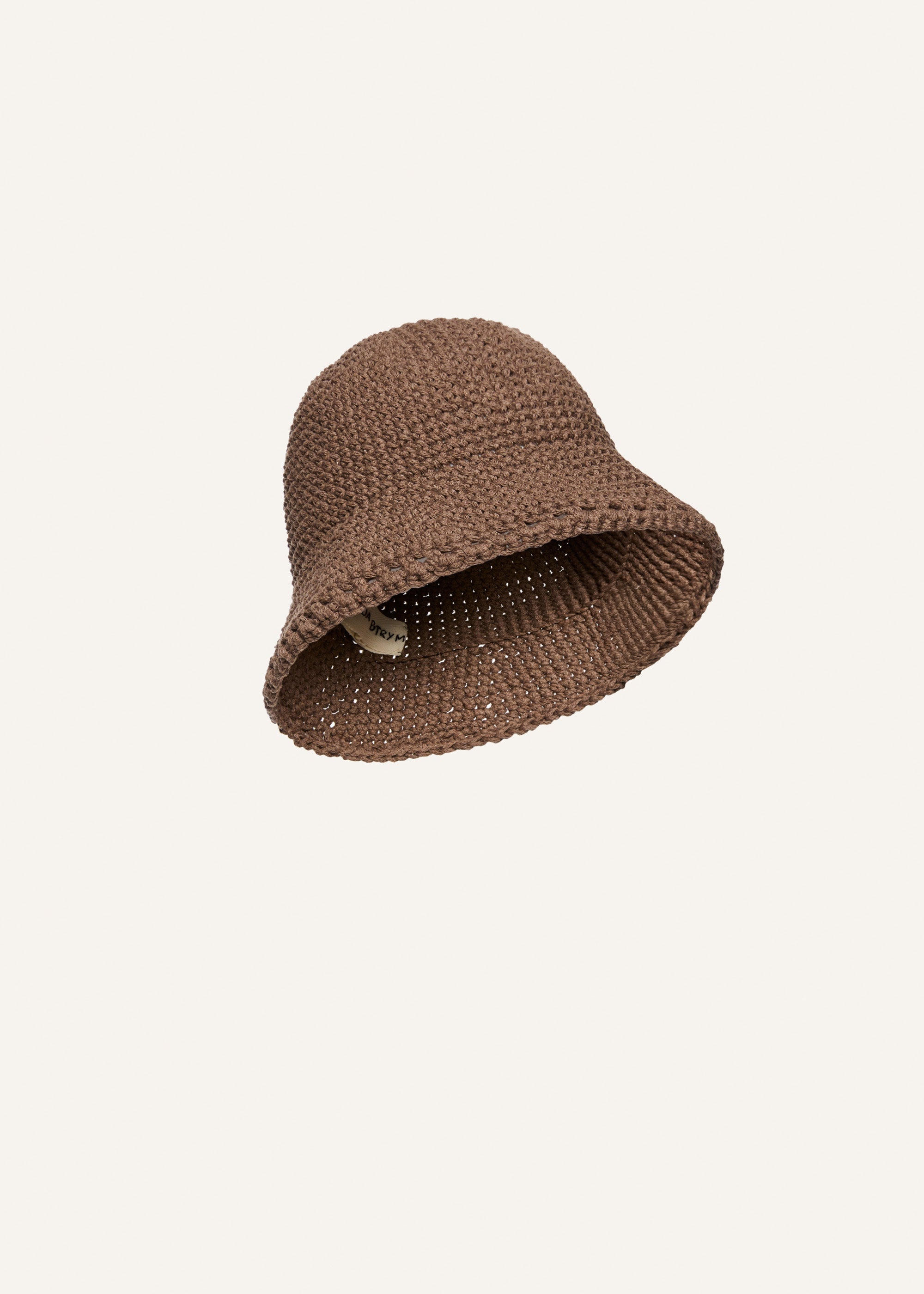 Crochet bucket hat in brown - 2