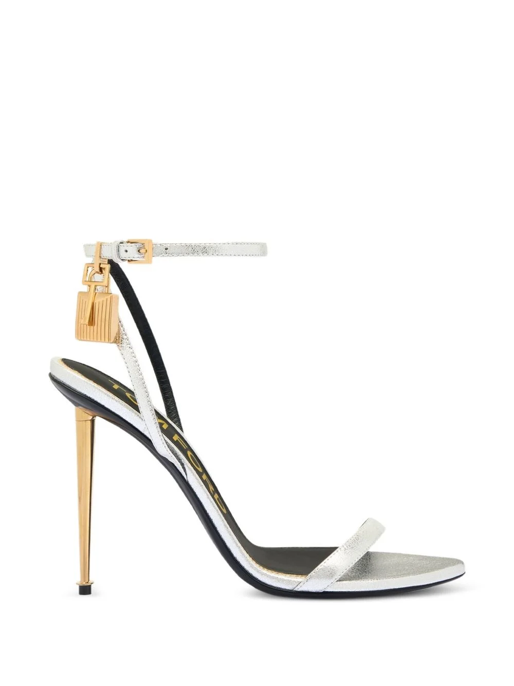 Padlock leather heel sandals - 1