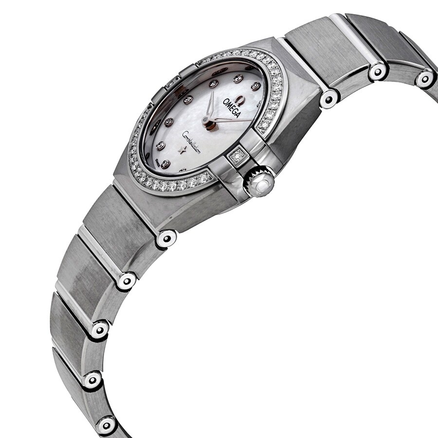 Omega Constellation Manhattan Diamond White Mother of Pearl Dial Ladies Watch 131.15.25.60.55.001 - 2