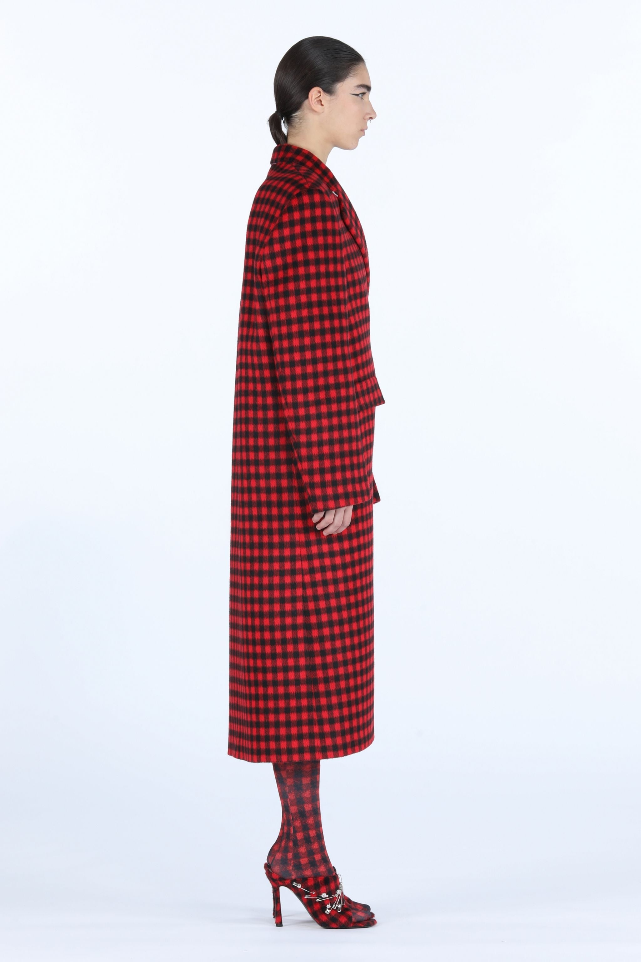OVERSIZED CHECKED COAT - 3