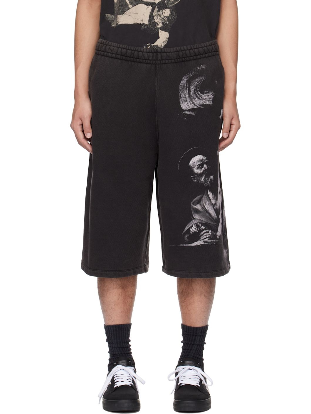 Black BW S.Matthew Over Sweat Shorts - 1