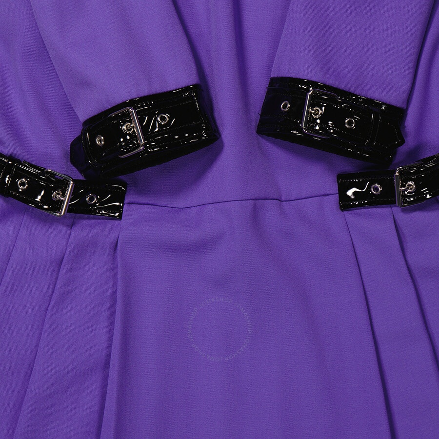 Moschino Ladies Purple Long Sleeve Dress - 7