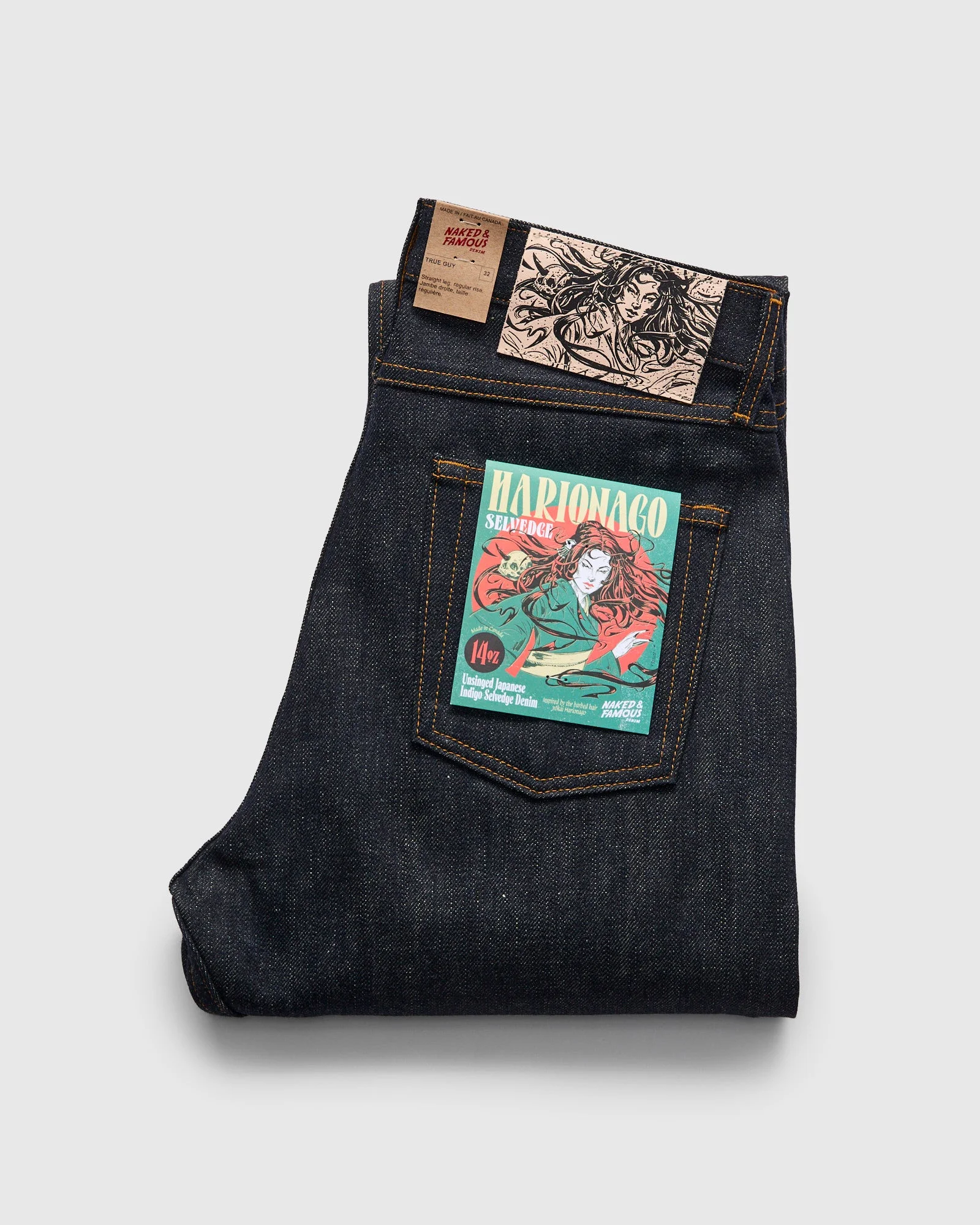 "Harionago" 14oz Selvedge Denim - True Guy Fit - 1