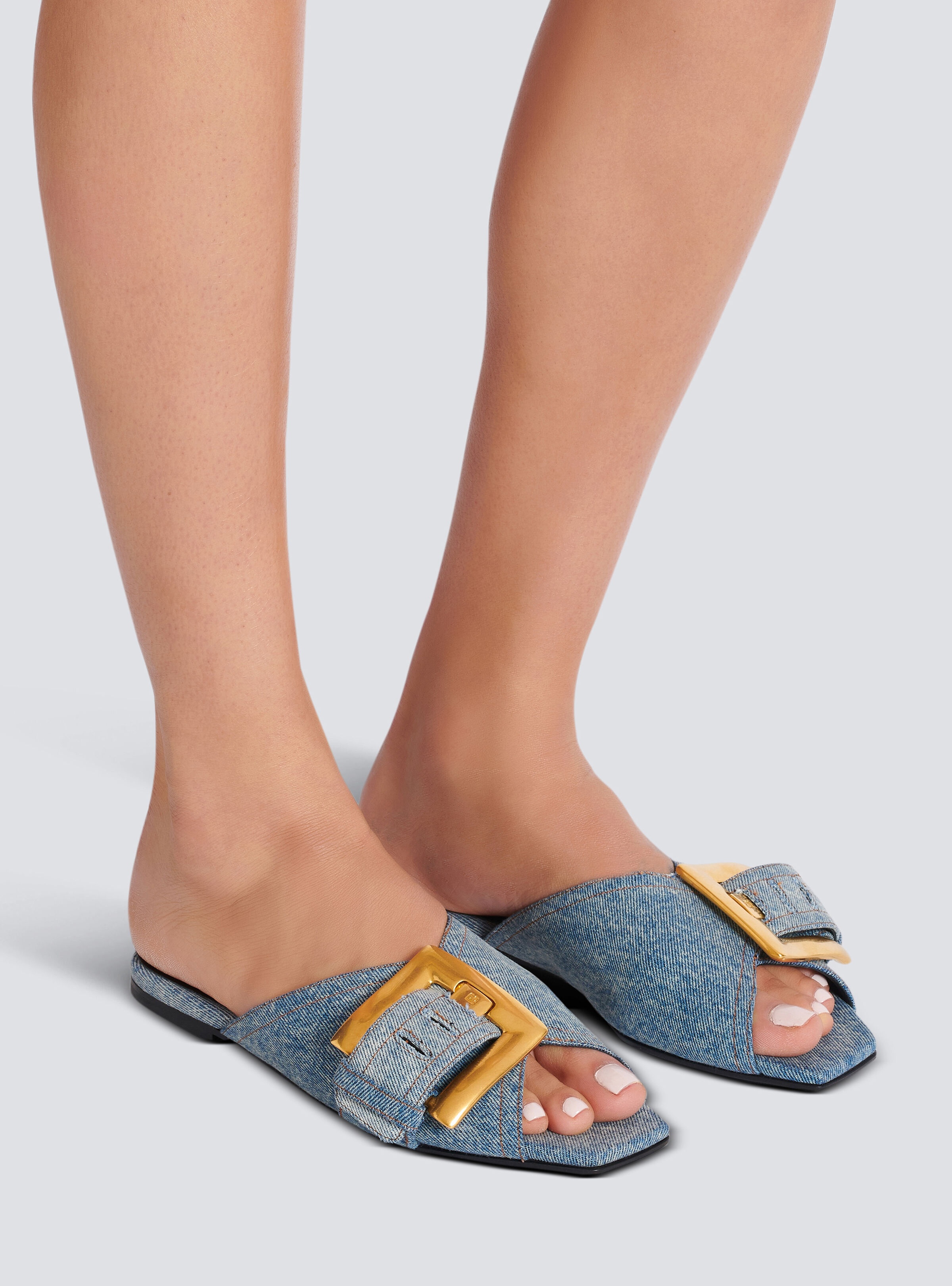 Anthem flat denim sandals - 9
