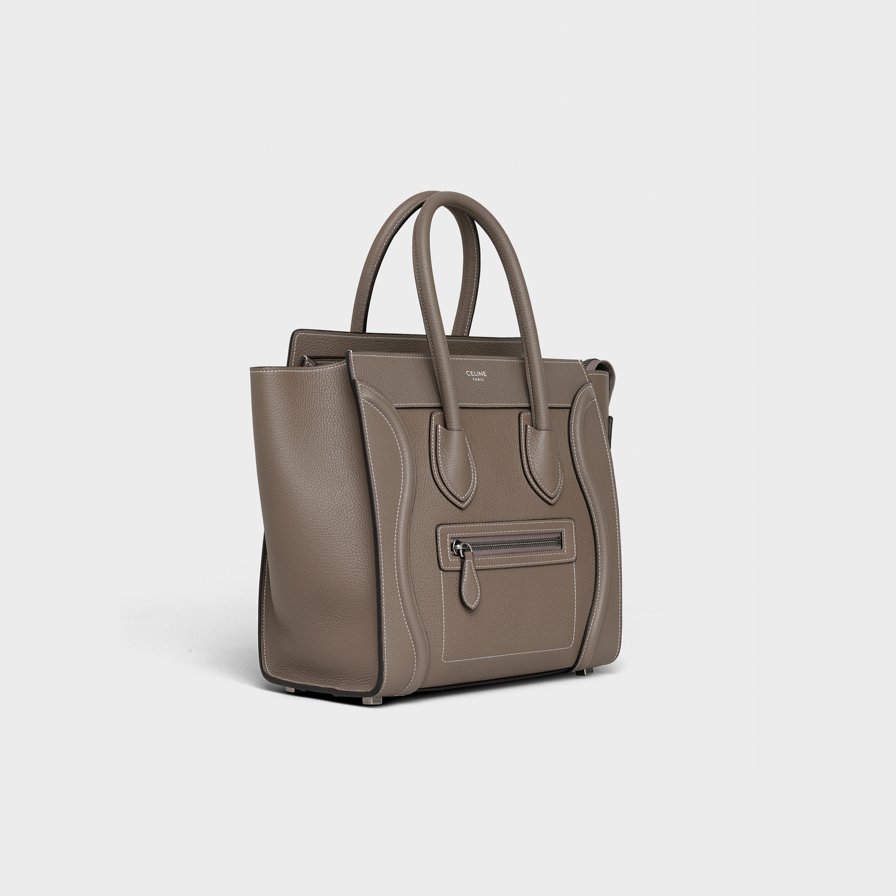 Micro Luggage handbag in drummed calfskin - 2