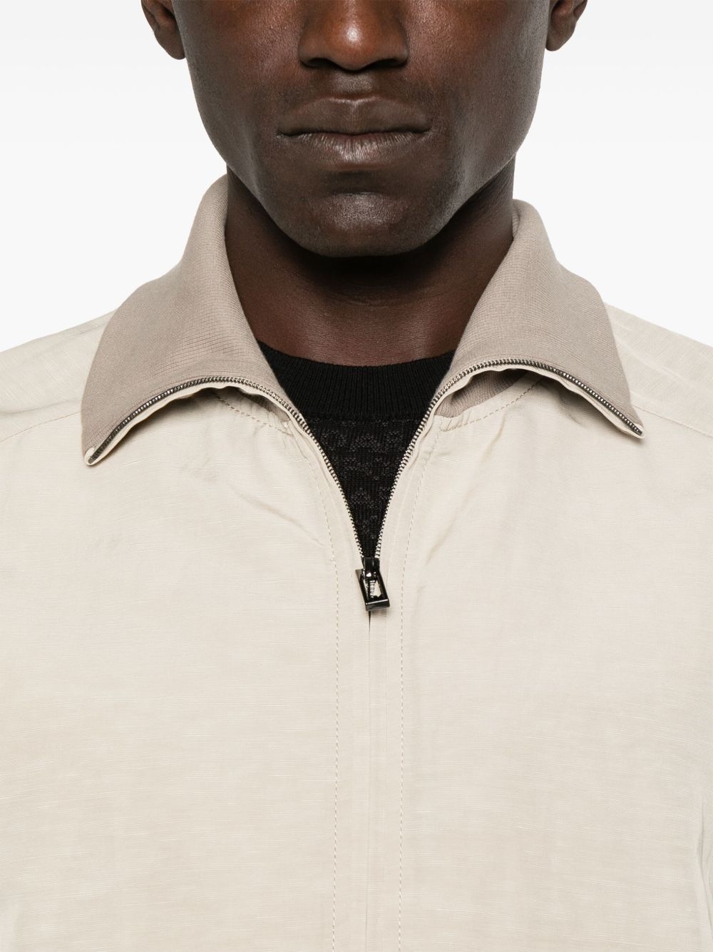 slub-textured jacket - 5