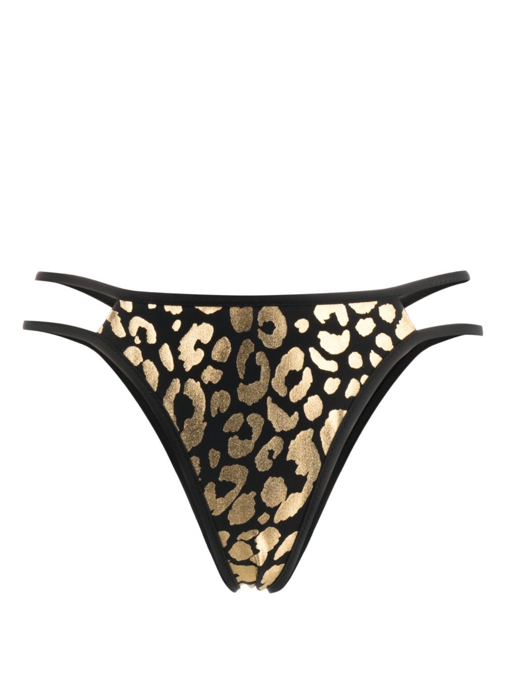 Moschino leopard print bikini brief REVERSIBLE