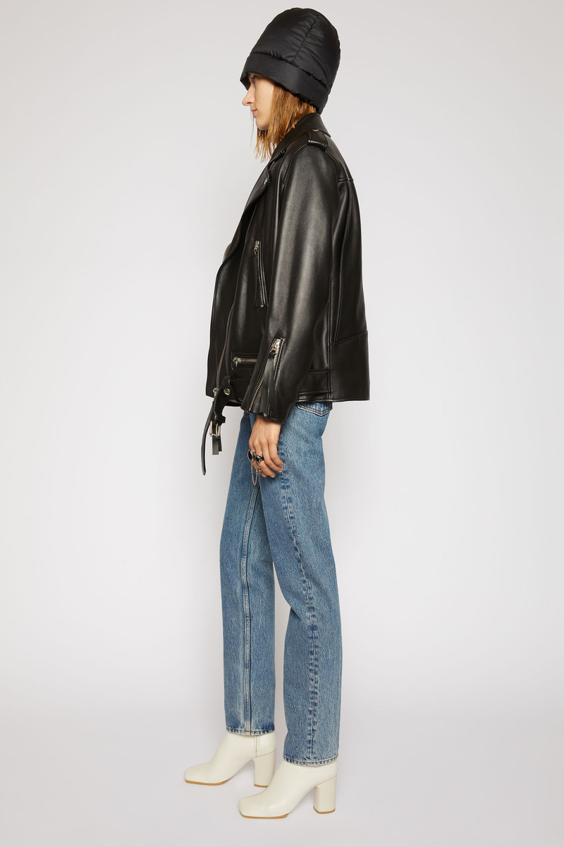 Leather ankle boots off white 4