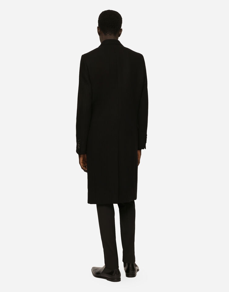 Double-breasted wool coat - 3