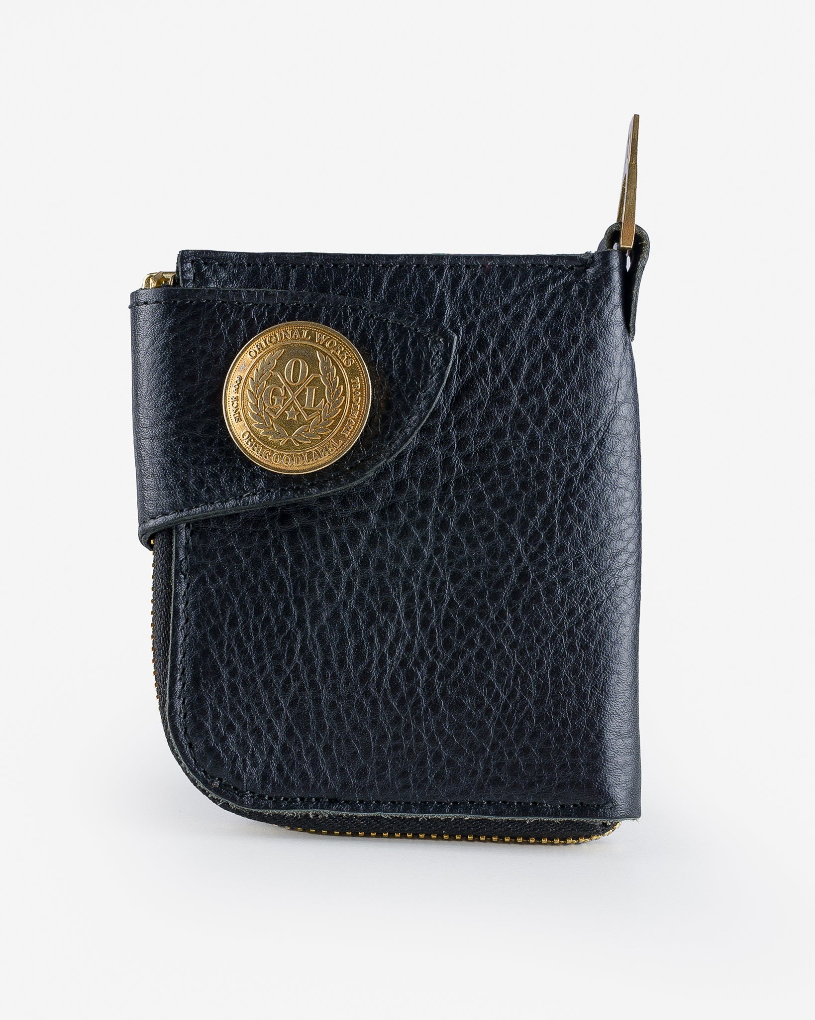 OGL-CONDOR-ZIP-TBLK OGL Condor Zip Wallet - Tumbled Black - 1