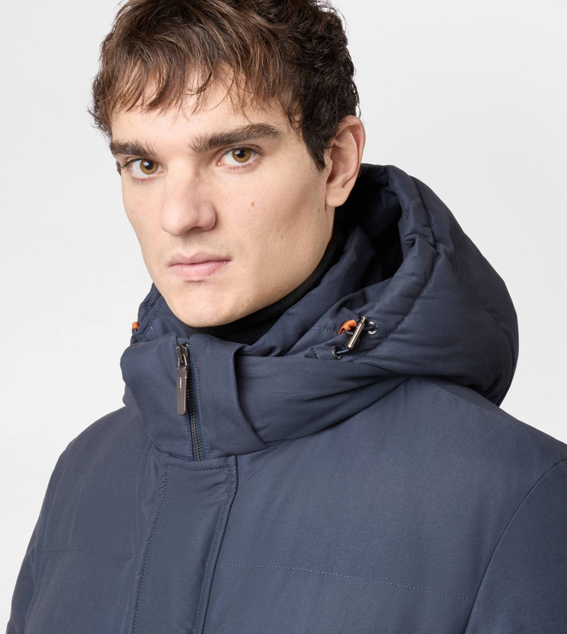 HOODED DOWN JACKET - BLUE 4