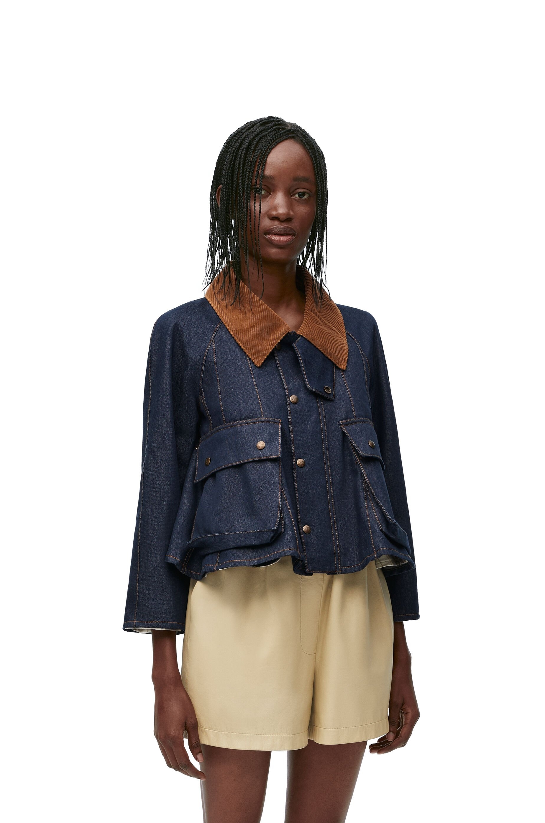 Trapeze jacket in denim - 3