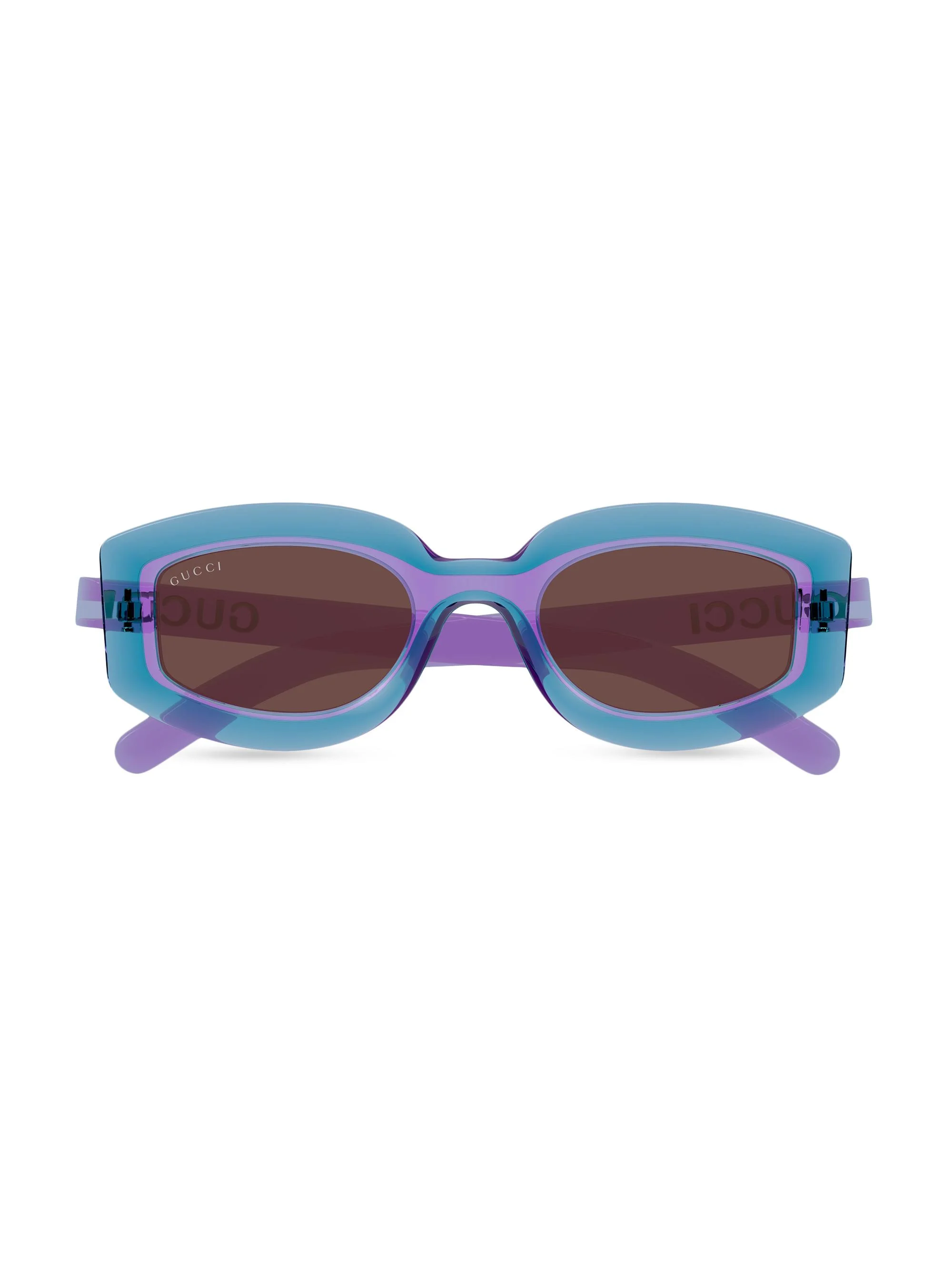 Women's Sunset Boulevard 51MM Geometric Sunglasses - Brown Blue Violet - 1