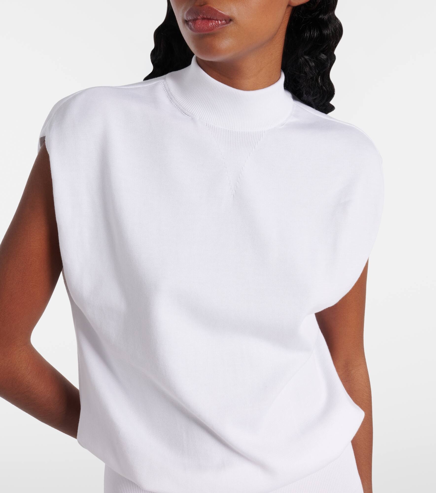 Column cotton midi dress - 4