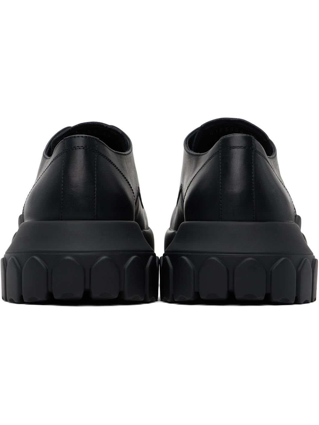 Black Hollywood Lace-Up Bozo Tractor Derbys - 2