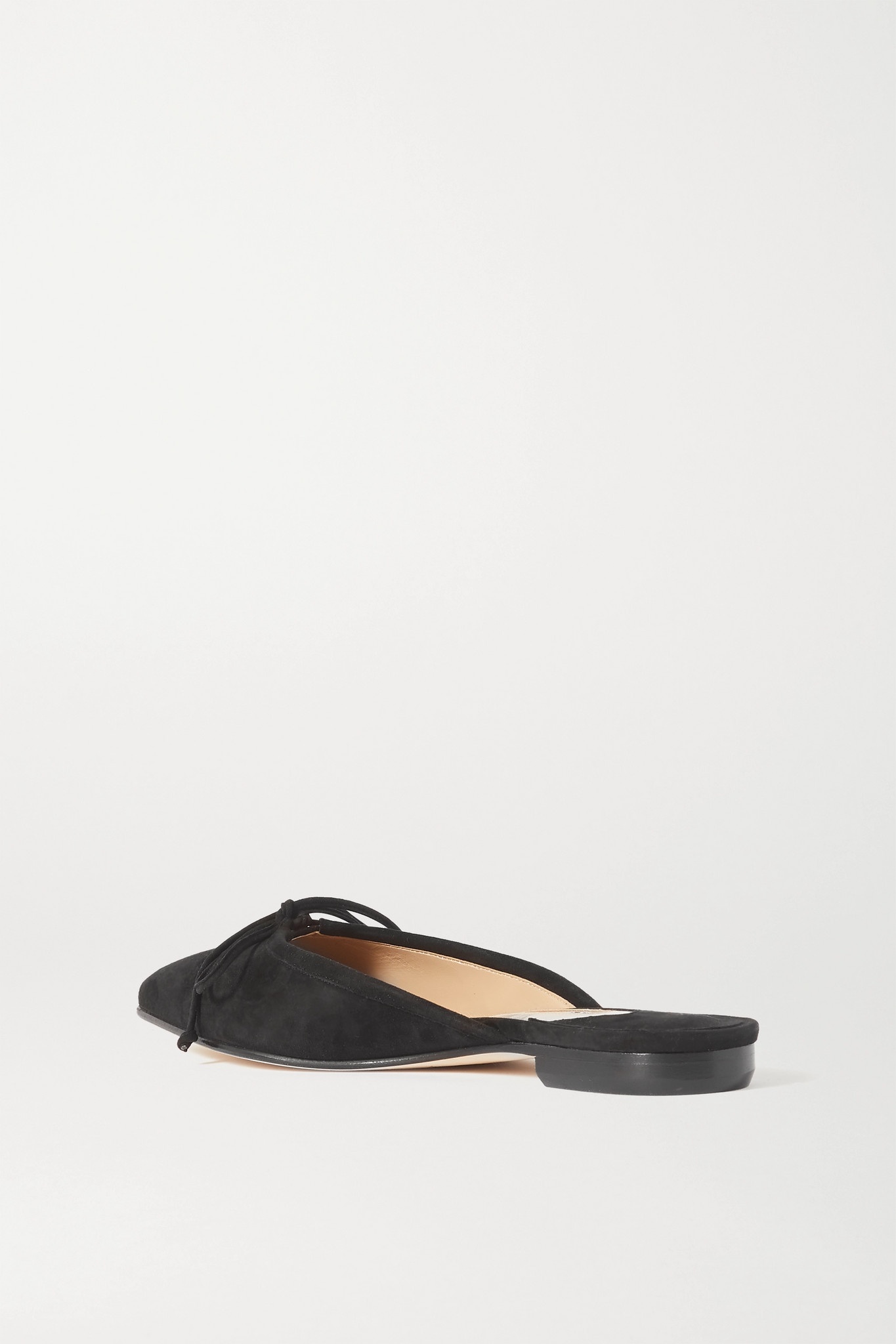 Ballerimu bow-detailed suede mules - 3