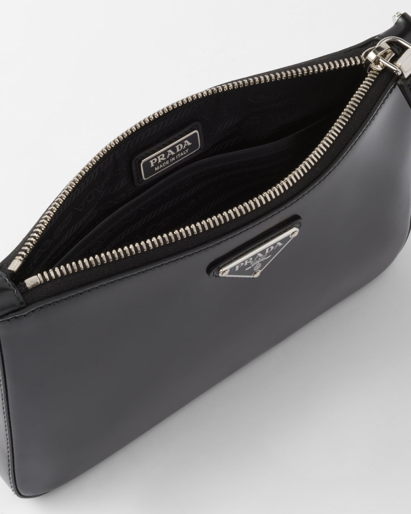 Brushed leather shoulder bag 5