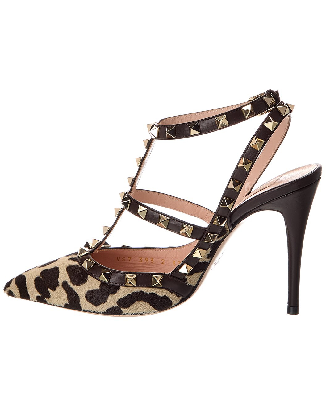 Valentino Rockstud Caged 100 Haircalf & Leather Pump - 2
