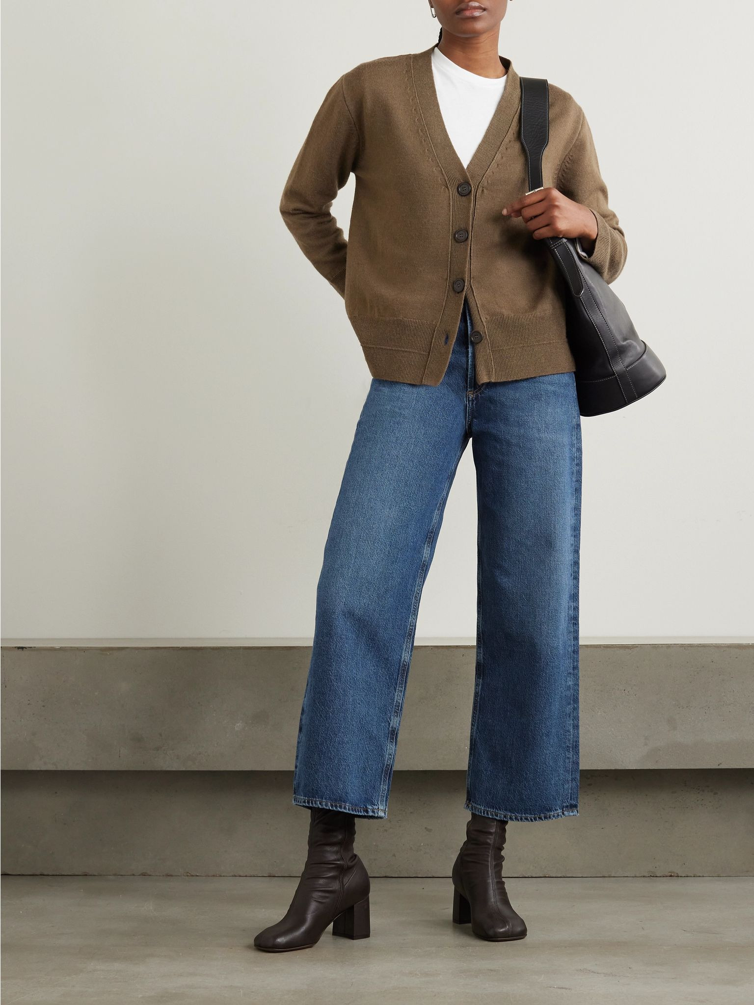 Ren high-rise wide-leg recycled jeans Mid denim - 2