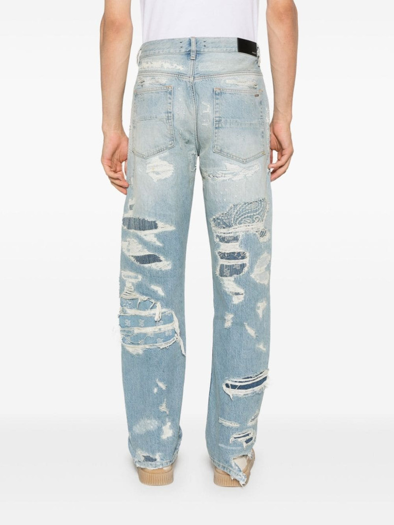 Repaired straight-leg jeans 4