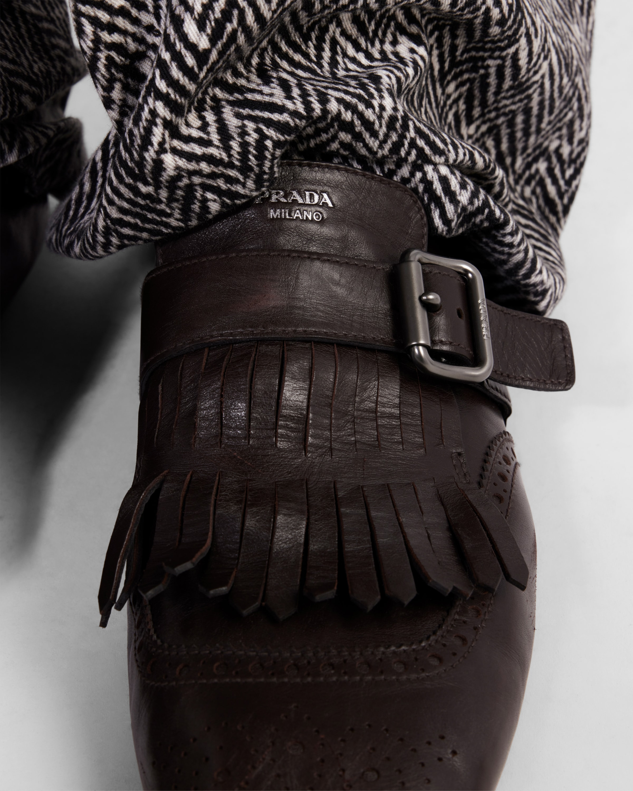Shuffle fringed monk strap shoes - 3