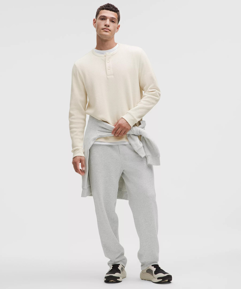 lululemon Cotton-Blend Waffle Knit Long-Sleeve Henley outlook