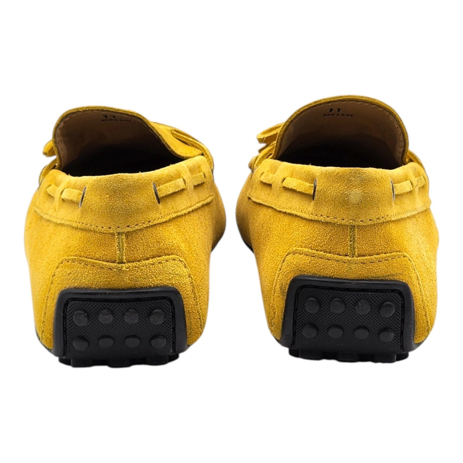 Tod's City Gommino Driving Men's Suede Loafers Yellow UK 11 US 12.5 - 6
