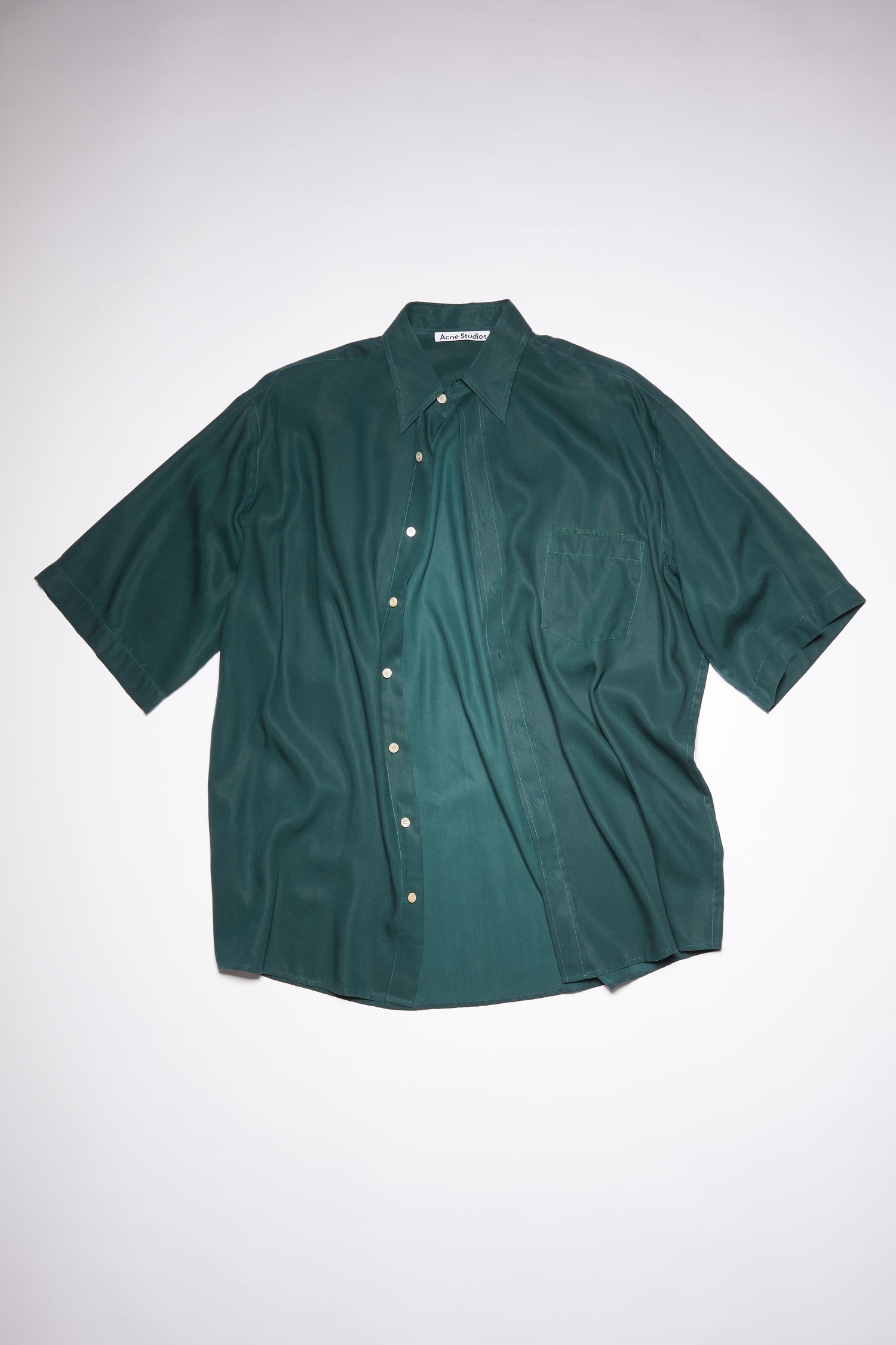 Oversized shirt - Emerald green - 1