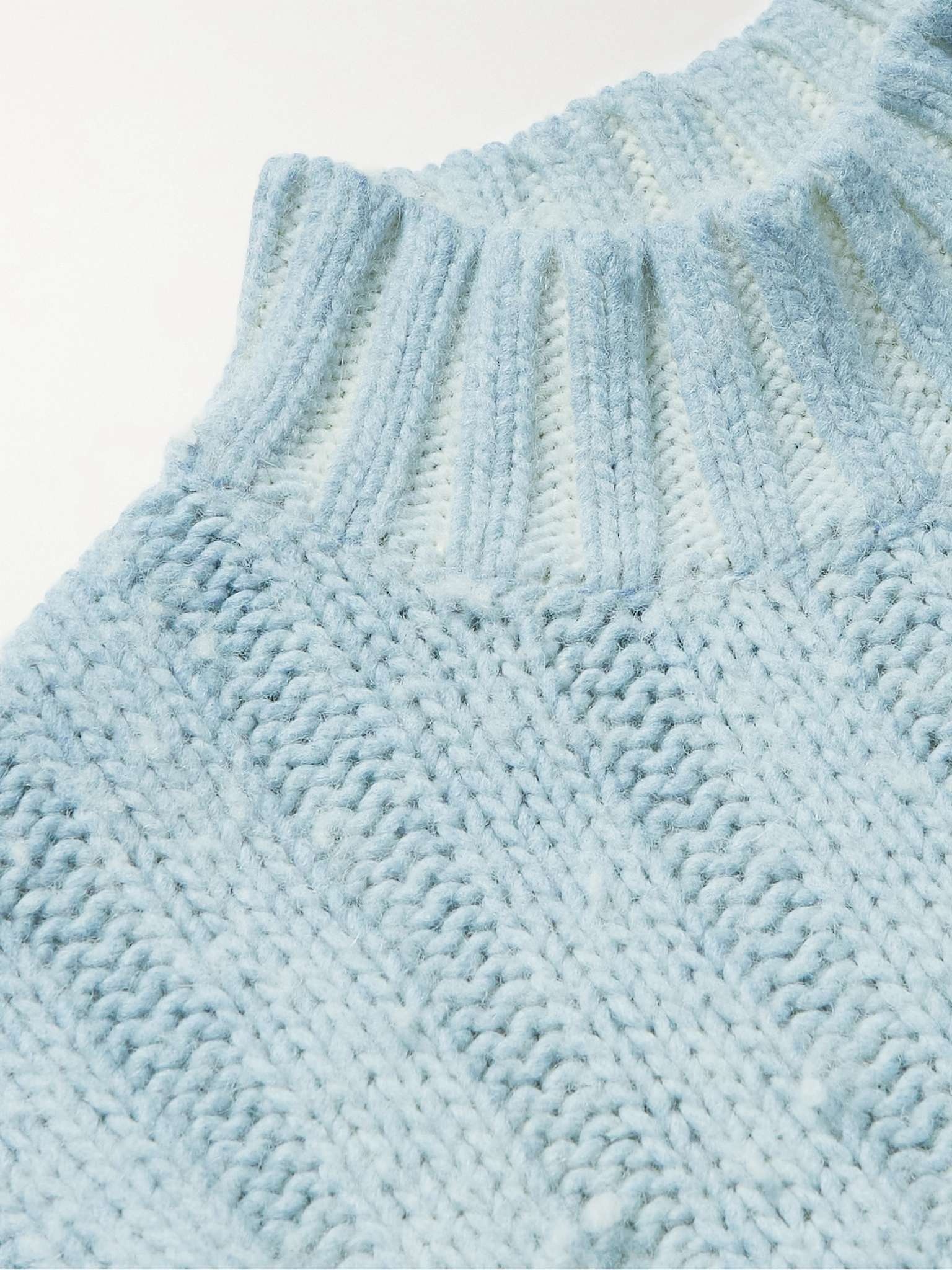 Ribbed-Knit Mock-Neck Sweater - 5