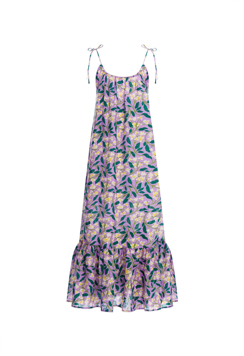 Bossa Dos Gardenias Lila Maxi Dress 1