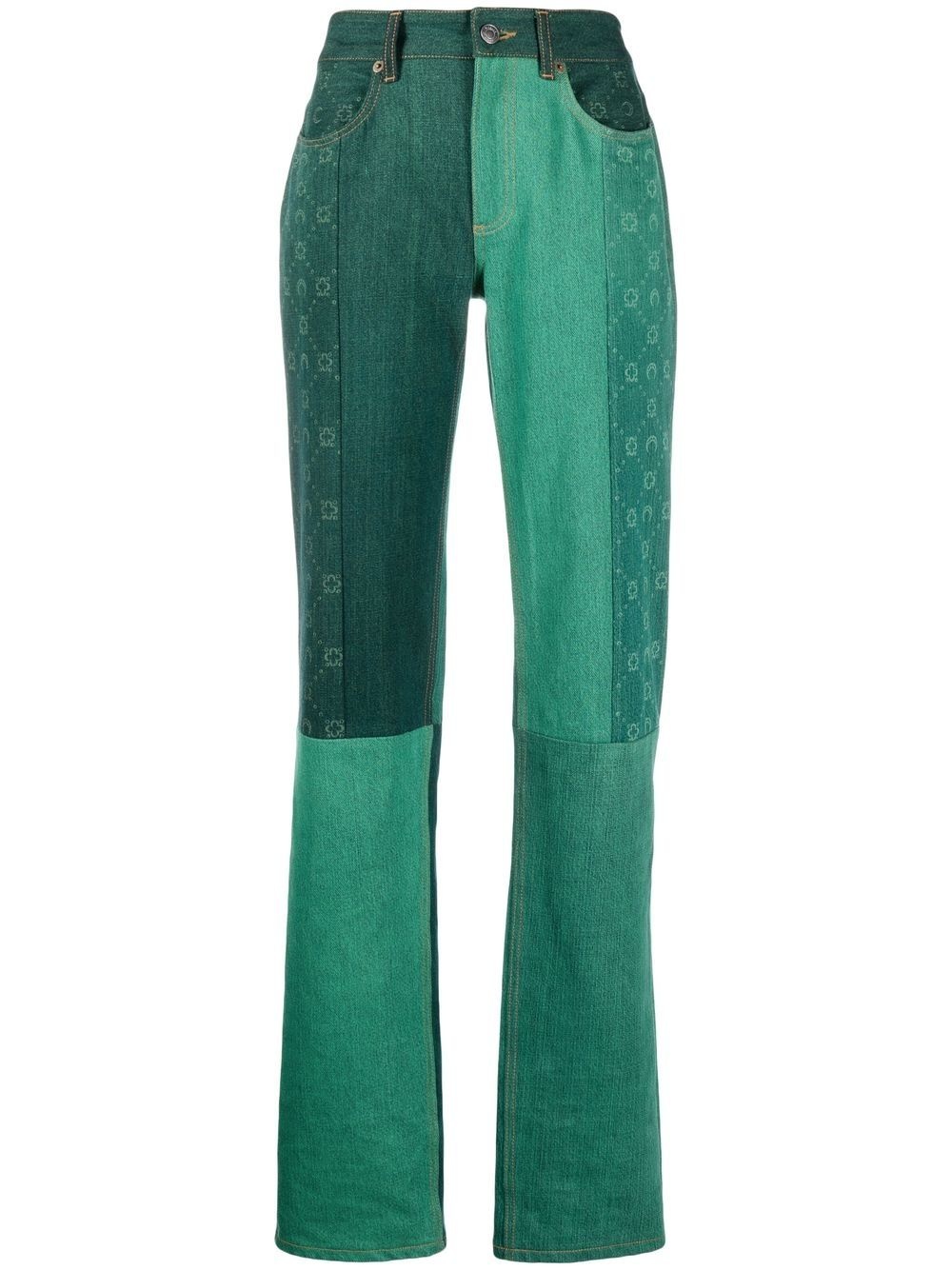 Moonogram straight-leg jeans - 1