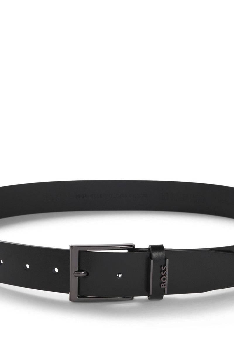 ITALIAN-LEATHER BELT WITH LOGO KEEPER 4