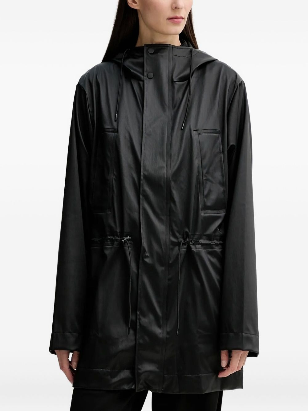 drawstring hooded jacket - 4