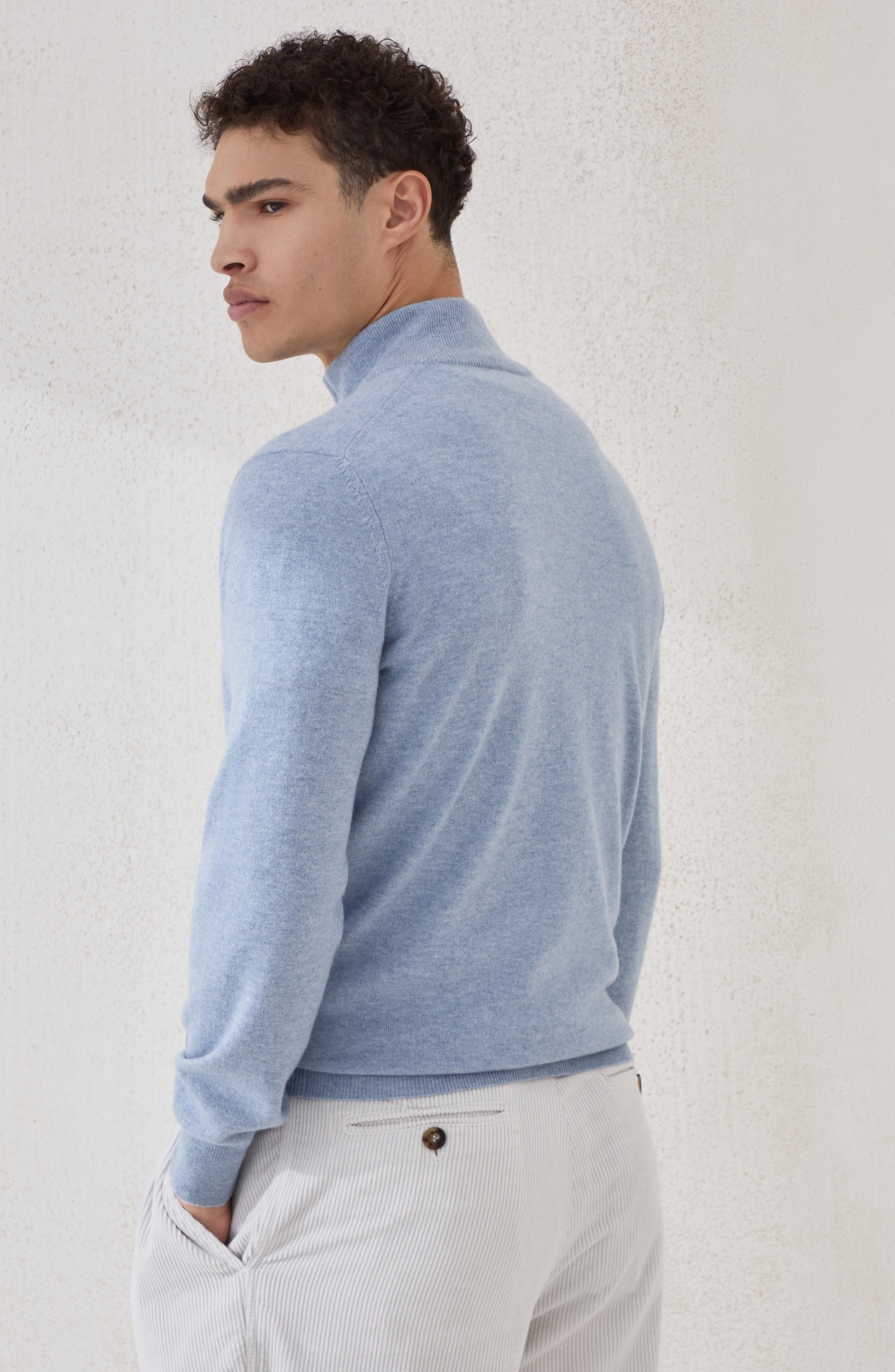 Brunello Cucinelli Cashmere sweater in Denim at Nordstrom - 3