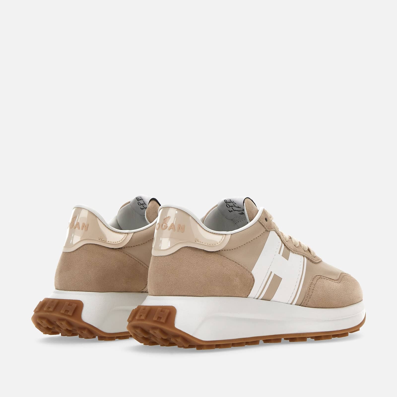 Sneakers Hogan H641 Beige White - 3