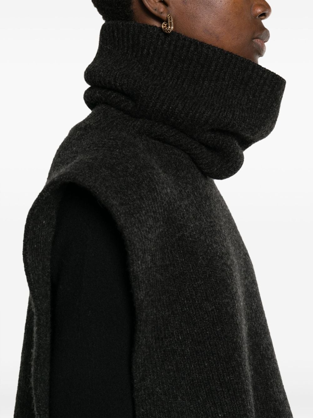 Emmit roll-neck cashmere collar - 5