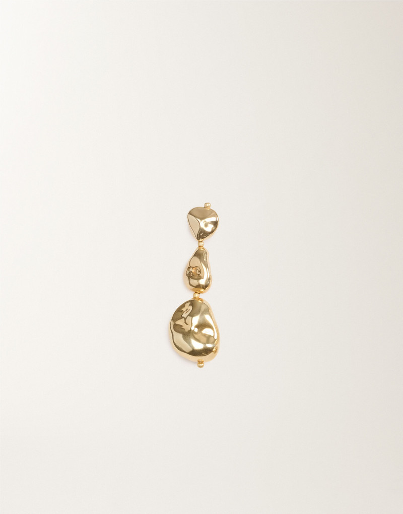 Three-nugget earrings 3