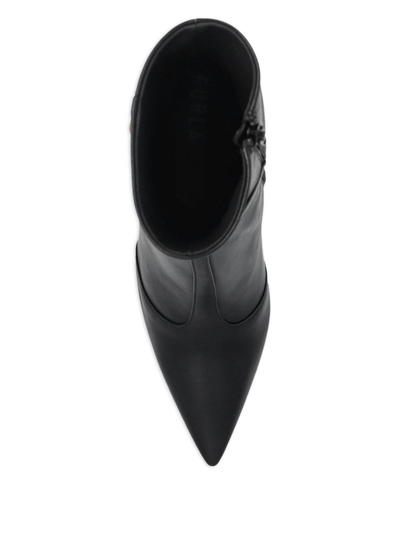 100mm Sfera pointed-toe leather ankle boots 5
