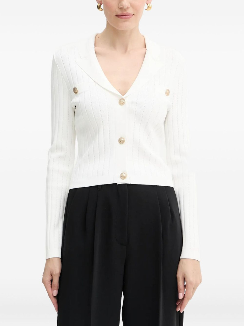 ribbed buttoned cardigan 1