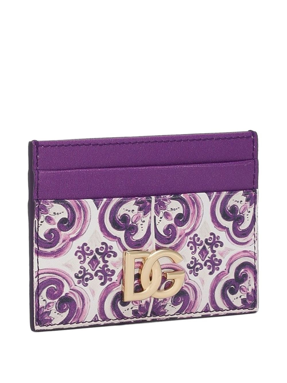 Majolica-print cardholder - 3