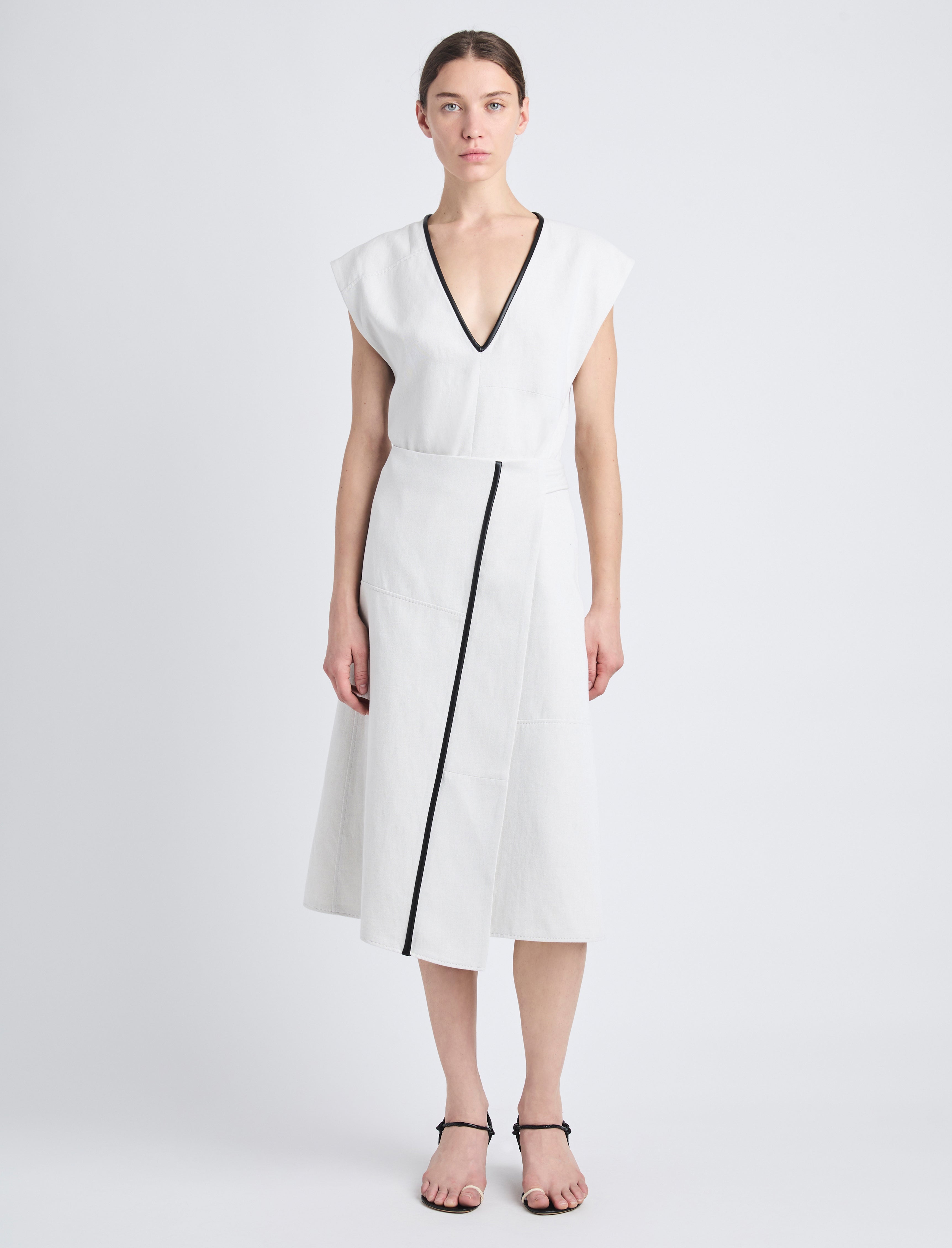 Monir Dress in Cotton Linen - 2